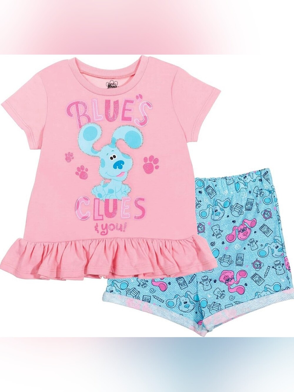 Blue's Clues & You Pink and Blue Outfit
